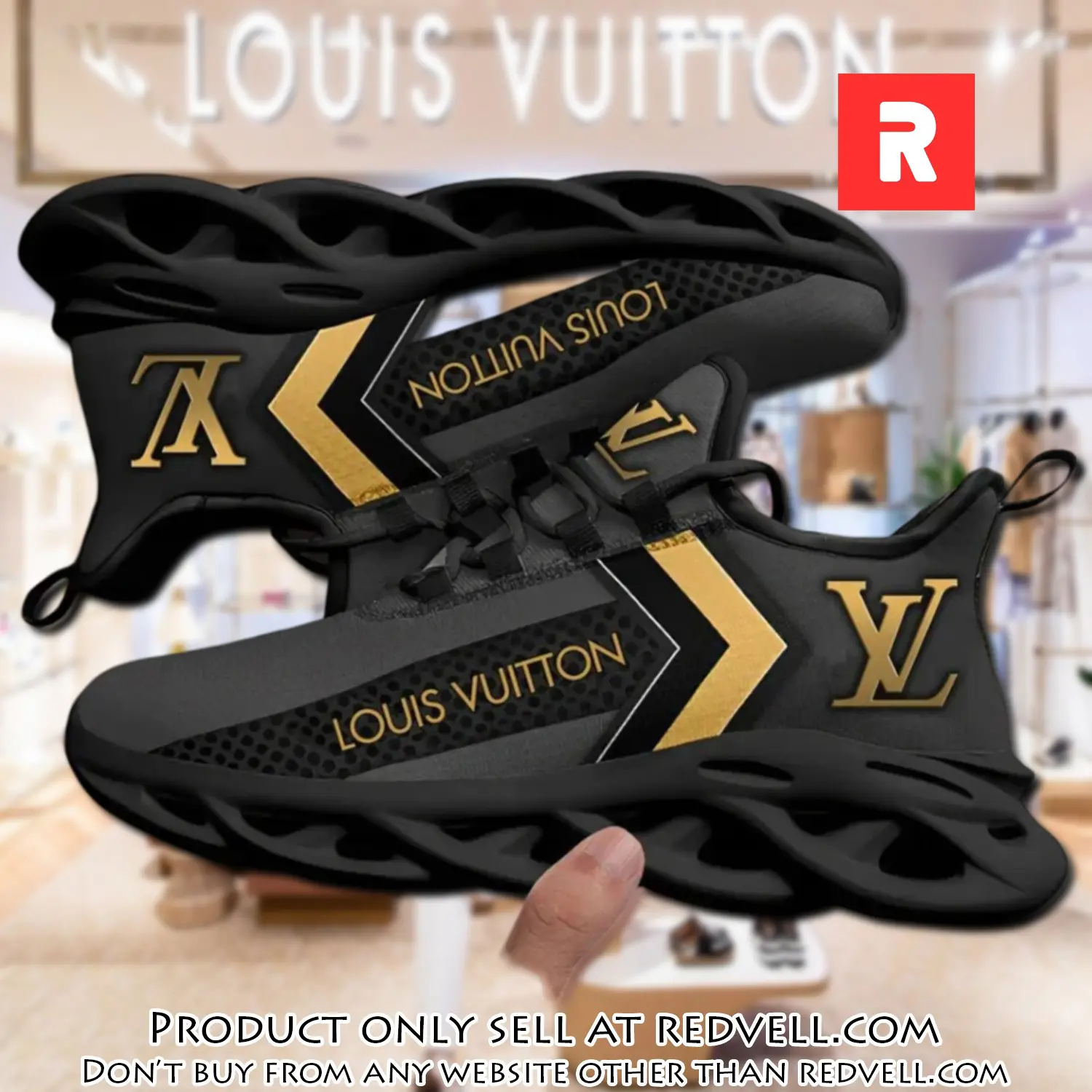 Louis vuitton yellow logo grey black max soul shoes luxury brand gifts for men women rv4511151